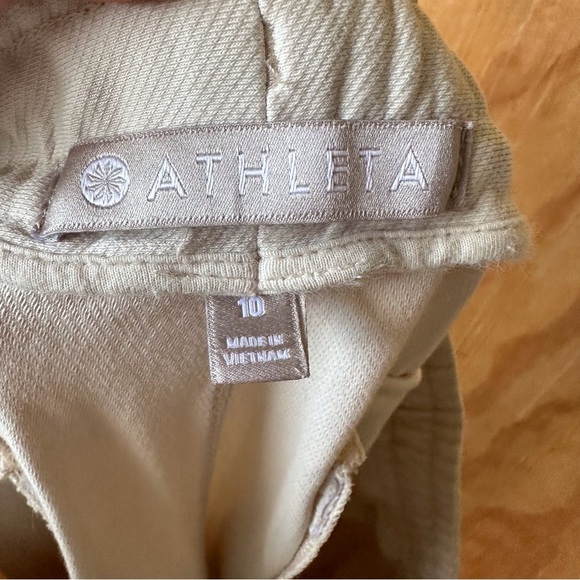 Athleta Farallon Ankle Zip Pull On Joggers Off White Cream - Picture 9 of 12